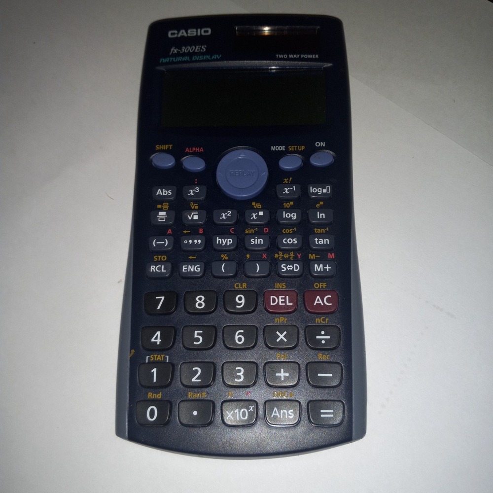Casio FX-300ES Scientific Calculator - Works Great Solar and Battery